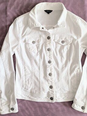 Women's White Denim Jacket